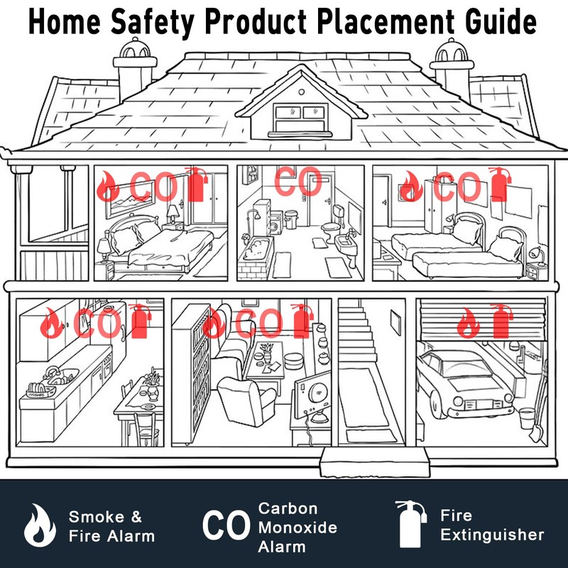 Smoke and Carbon Monoxide Detector, 2 in 1 Smoke Detector,