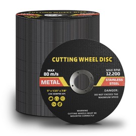 NORJIN 100 Pack 5 inch Cut Off Wheels, 5" x.040 x7/8" Ultra Metal & Stainless Steel Cutting Wheel, Professional Fast Cutting Disc for Angle Grinder