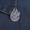 Millennium Falcon Spaceship Grey Lapel Pin Badge Brooch