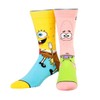 Odd Sox, Unisex, Nickelodeon, 3 Pack SpongeBob SquarePants, Crew Socks,