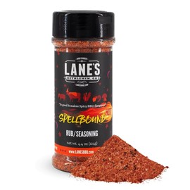 Lane's Spellbound Hot Sweet and Spicy Pork Rub Seasoning, All-Natural Butt Rub Seasoning, Rib Rubs for Smoking and Grilling, Made in USA, 4.6 Oz