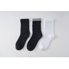 Yomandamor 6 Pairs Women's Bamboo seamless Crew Socks，9-11(Black + Grey