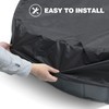 Niubya Round Dog Pool Cover, Foldable Pet Swimming Pool Cover,