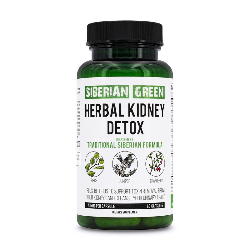 Siberian Green Herbal Kidney Detox 60 Capsules – Cranberry Birch