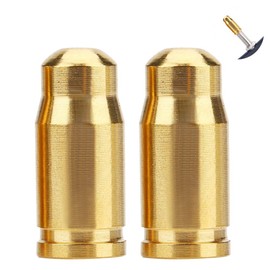 2 pieces Presta valve caps, valve caps, bicycle titanium alloy gas nozzle, valve cap for gas nozzle, pipe, road bike (gold)