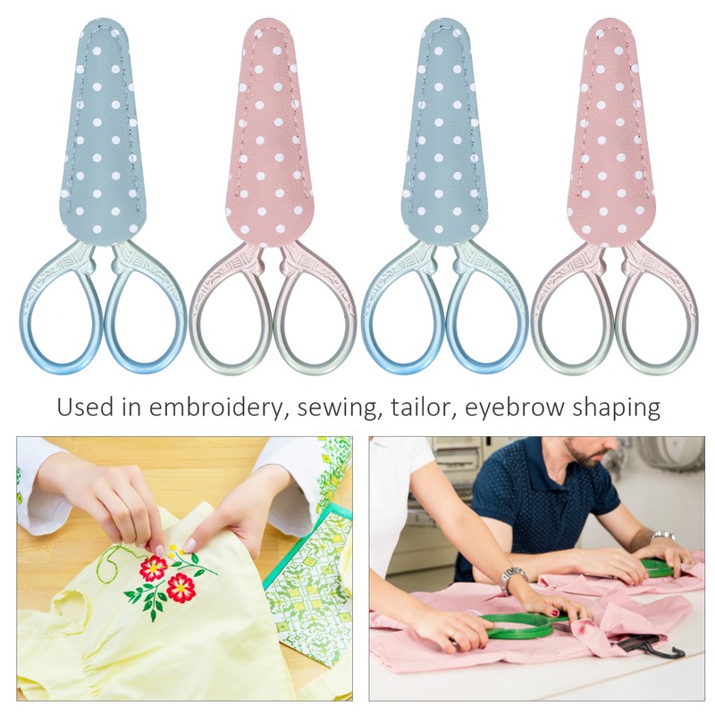 2Pcs Retro Scissors CrossStich Embroidery Sewing Yarn Thread Shears with
