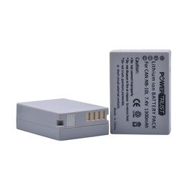 PowerTrust 2-Pack NB-10L NB10L NB 10L Battery for Canon PowerShot G1 X, G3 X, G15, G16, SX40HS, SX40, SX50HS SX50, SX60HS, SX60, EOS 1100D