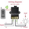 Wireless Remote Switch,AC110V/120V/240V/ Relay RF Remote Control Light Switches for