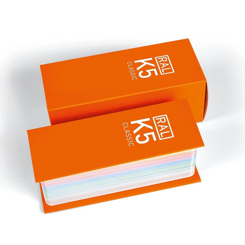 RAL K5 Colour Chart, 216 Full Page Colour Swatches, Semi-Matt,