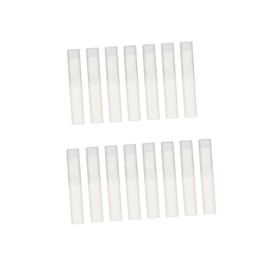 Healeved 15Pcs Lip Balm Tubes DIY Cosmetic Containers Refillable Plastic Lip Gloss Storage for Handmade Lipstick and Gloss Odorless Material White Frosted Design