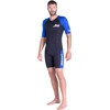 Cressi Mens Tiburon Man Monopiece 2 Mm Shorty Wetsuit, Black/Blue,