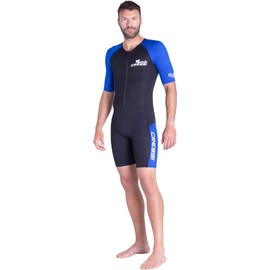 Cressi Mens Tiburon Man Monopiece 2 Mm Shorty Wetsuit, Black/Blue, M EU