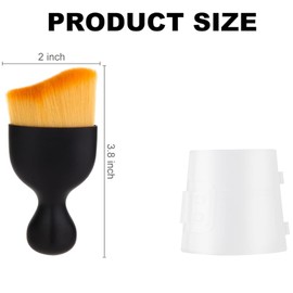 HOIRIX 4 PCS Car Interior Detailing Brush,Car Dust Brush,Soft Car Dash Brush with Cover for Dashboard Air Conditioner Vents Leather (Black, 4 Pack)