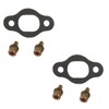 ZZRSDAN 2pcs 40mm Muffler/Exhaust Gasket with 4 Bolts for 2