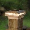 Dynaming 12 Pack Solar Post Lights, Outdoor Solar Powered Decorative