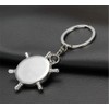 Weahre Keychain, New Fashion Style Rudder Compass Key Chain Ring