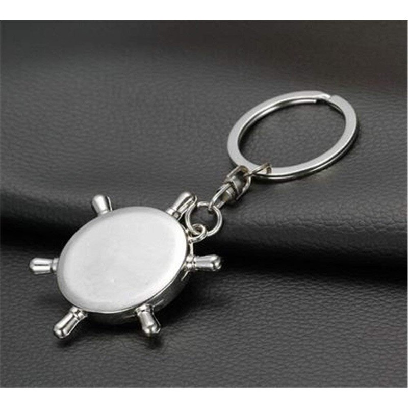 Weahre Keychain, New Fashion Style Rudder Compass Key Chain Ring