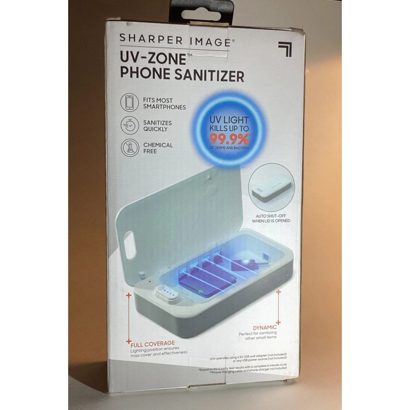Sharper Image UV-Zone Phone Sanitizer. New In Box!!