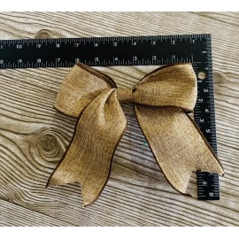 6 inch Bows for decoration, Set Of 10. Brown