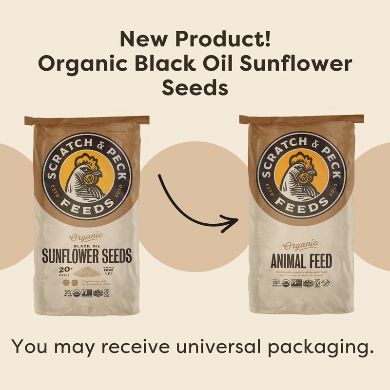 Scratch and Peck Black Oil Sunflower Seeds Chicken and Duck