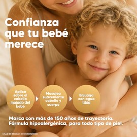 TIO NACHITO SHAMPOO 2 en 1, Cabello y Cuerpo. CUIDA, ACLARA y FORTALECE el cabello. Con jalea real y extracto de manzanilla. HIPOALERGENICO. Botella 4