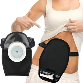 2Pcs Ostomy Bag Cover Waterproof Colostomy Bag Cover Ostomy Belt Washable Stoma Shower Cover Ileostomy Urostomy Supplies Reusable Leak-proof