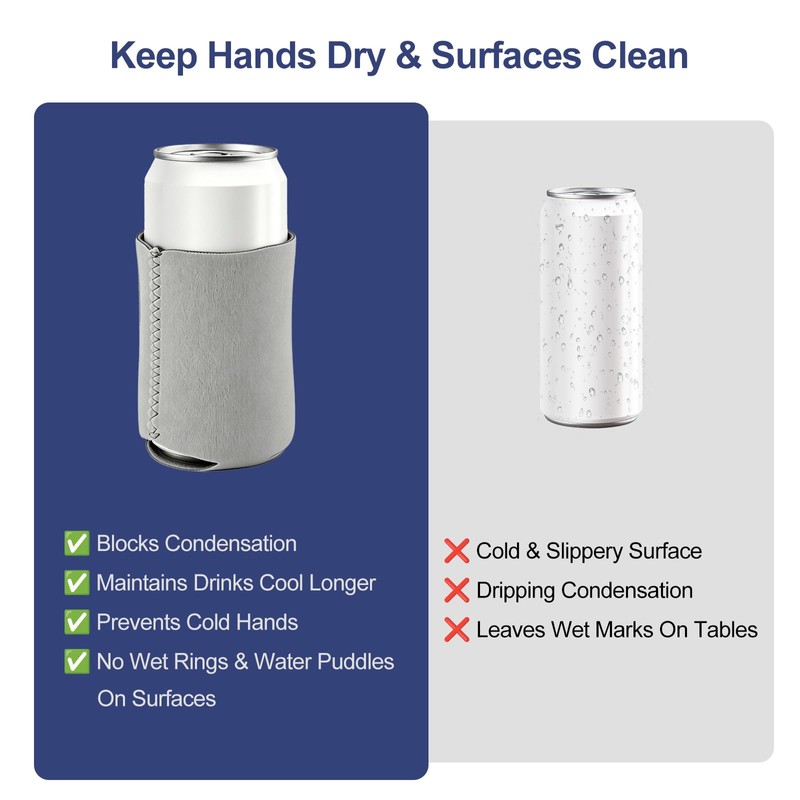 Can Cooler Sleeves Compatible with Simple Modern 12 oz, Reusable