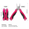 Humbee, 8 Function Multi-tool Red, Multi Function Pliers, Stainless steel
