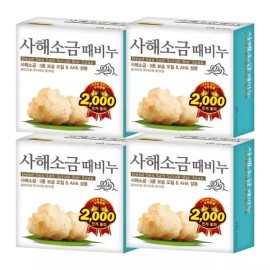 Mugunghwa 무궁화 사해소금 때비누 100g X 4개 Mugunghwa Natural Sea Salt Soap 100g x 4 [Single item]