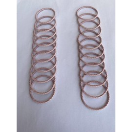 Nylon Hair Ties for Women, Premium Ultra-gentle Elastic Hair Bands, Designed for All Hair Types (Thin, Thick, Curly, or Straight),20Pcs for Pink