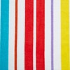 Catherine Lansfield Rainbow Stripe Beach Sun Lounger Towel 78x200cm Bright