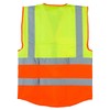 BeruStar High Visibility Vest 2-Colour Yellow / Orange with Zip