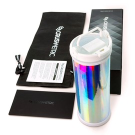 CRUSHMETRIC Tumbler, Holographic, 16.7 fl oz (475 ml), Thermal, Cold Retention, Transformable Tumbler, Includes Assembly Video and Instruction Manual QR Code