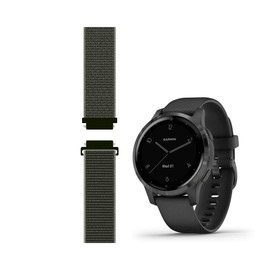 Leiou Sport Mesh Strap Compatible with vivoactive 4S/Venu 2S/3S Smartwatch Replacement Woven Nylon Wristband Quick Release 18mm - (22#) Small