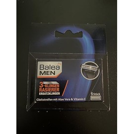 Balea MEN Razor Blades, 3-Blade Razor, Pack of 5