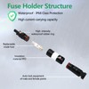 10A Solar in-line Fuse Holder, IP68 1000V for Solar Panel