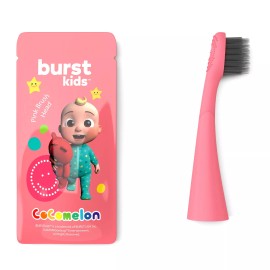 Burst Kids Cocomelon Sonic Electric Toothbrush Replacement Head, Pink