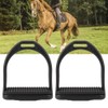 Horse Stirrup-1 Pair Black High Strength Horse Stirrup Durable Quality