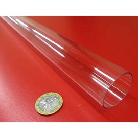 Tenite CAB Butyrate Round Tube 1.25" (1-1/4") OD x 1.187" (1-3/16") ID x 1/32" Wall x 6 Ft. Length 1 pc