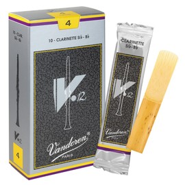 Vandoren V12 Bb clarinet reeds, box of 10 - Strength 4