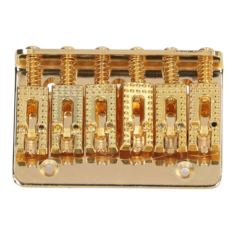 Electric Guitar Bridge 6 Strings 65mm Glossy Metal Guitar Hardtail