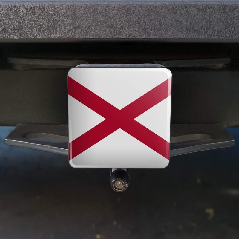 GRAPHICS & MORE Alabama State Flag Tow Trailer Hitch Cover
