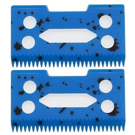 Professional Adjustable Hair Clipper Replacement Moving Blade, Zirconia Ceramic Cutter Blade Compatible with Wahl 5 Star Super Taper Magic Clip 8504 1919 8148 Hair Clippers (Blue, 2)