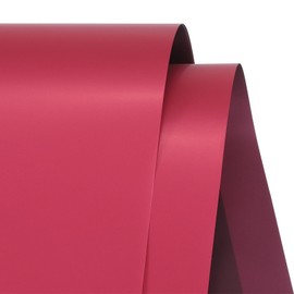 MECCANIXITY Flower Wrapping Paper Waterproof Floral Wrap Dark Red & Wine Red Gift Packaging 22.8 x 22.8 Inch Used for DIY Crafts Bouquet Packaging 20 Pcs