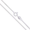 Real Solid 10k White Gold Box Chain 0.5mm 16" Necklace