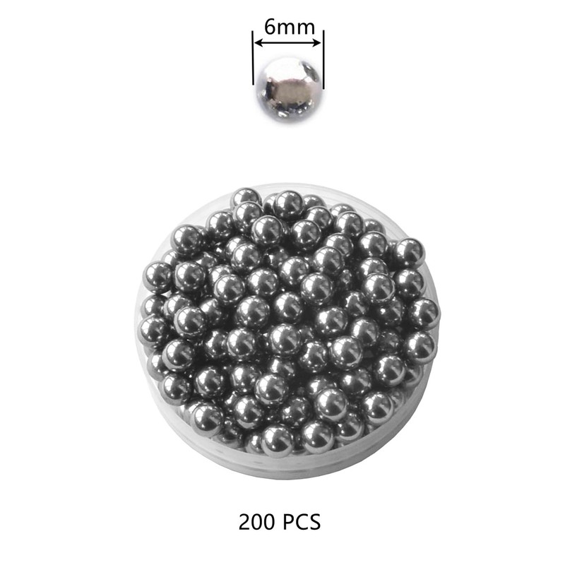 200 PCS Steel Bearing Balls,6mm Precision Bearing Balls