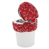 Car Ashtray DiamondStudded Smokeless Container with LED Light Indicator Multifunctional