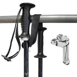 Oco Ski Pole Clip Ski Pole Holder for Ski Poles (1, Transparent)