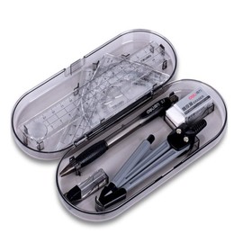 8-Piece Math Geometry Set Compass Math Set, Student Supplies Compass Set, for Drawing, Measuring, Mathematical Modelling and Learning Used