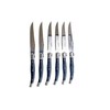 6 couteaux table lame inox